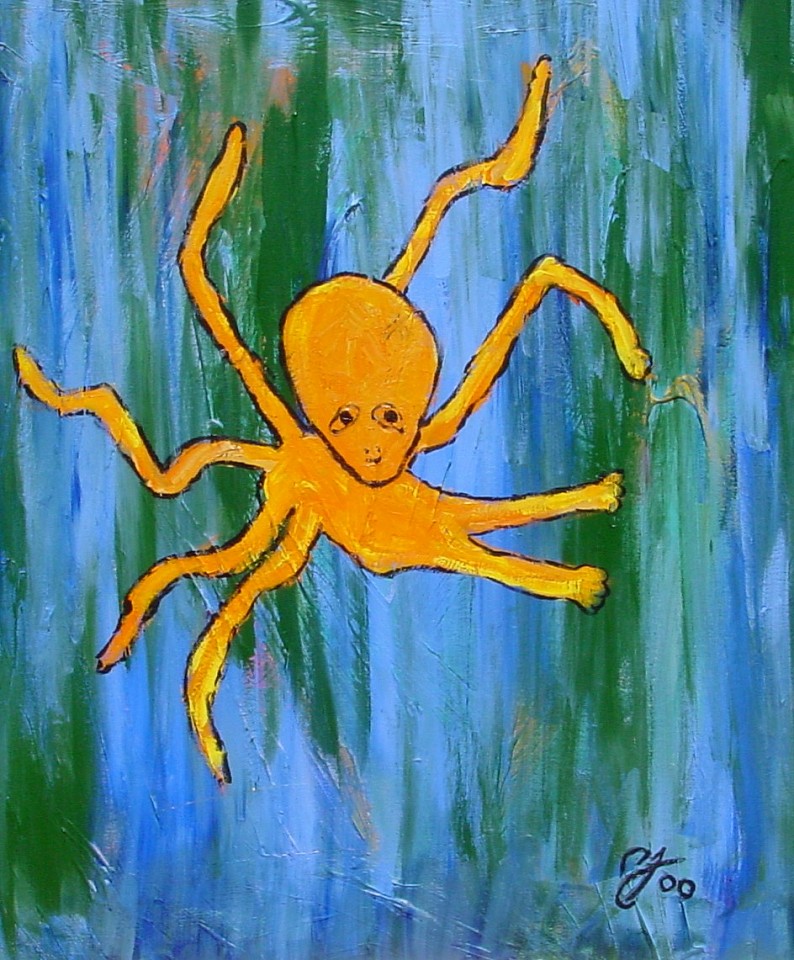 Diego Jacobson, Octopus' Garden, 2000
Acrylic on Canvas, 25 x 30 in. (63.5 x 76.2 cm)
0065