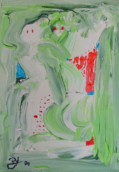 Paintings 2001: Dance of the blue stone, 2001
