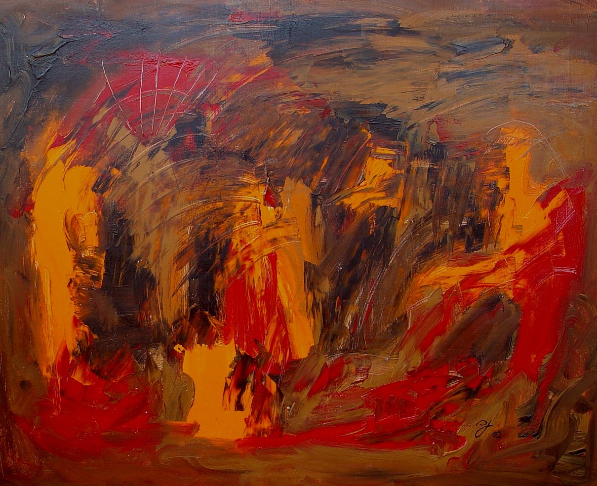 Diego Jacobson, Cusco, 2002
Acrylic on Canvas, 42 x 54 in. (106.7 x 137.2 cm)
0223