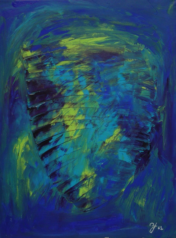 Diego Jacobson, Heart of God, 2002
Acrylic on Canvas, 36 x 48 in. (91.4 x 121.9 cm)
0258