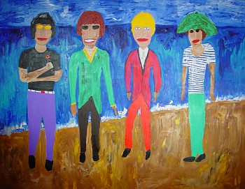Paintings 2002: Fab Four  on Vieques, 2002