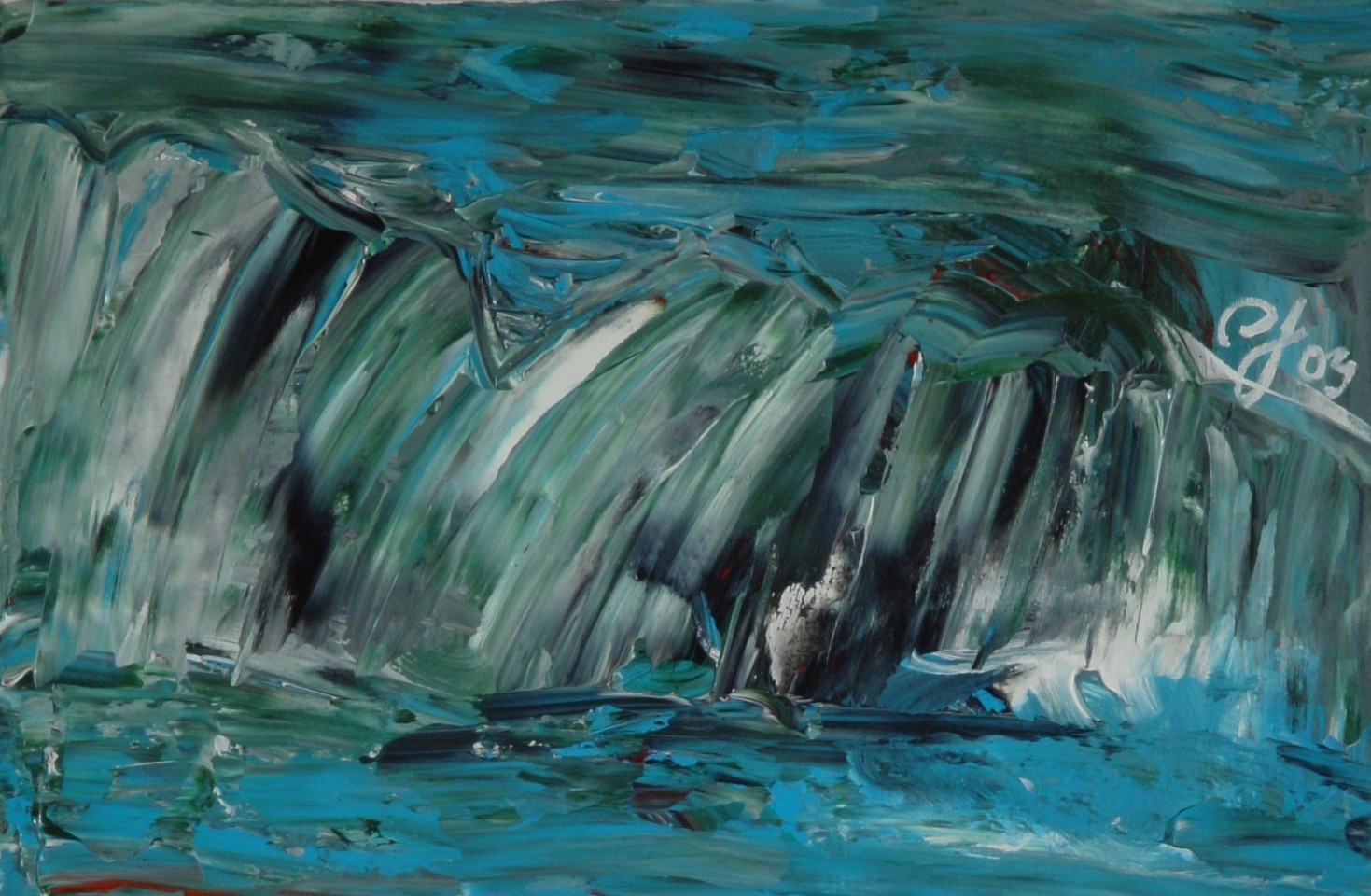 Diego Jacobson, Crocus Bay, 2003
Acrylic on Canvas, 14 x 22 in. (35.6 x 55.9 cm)
0354