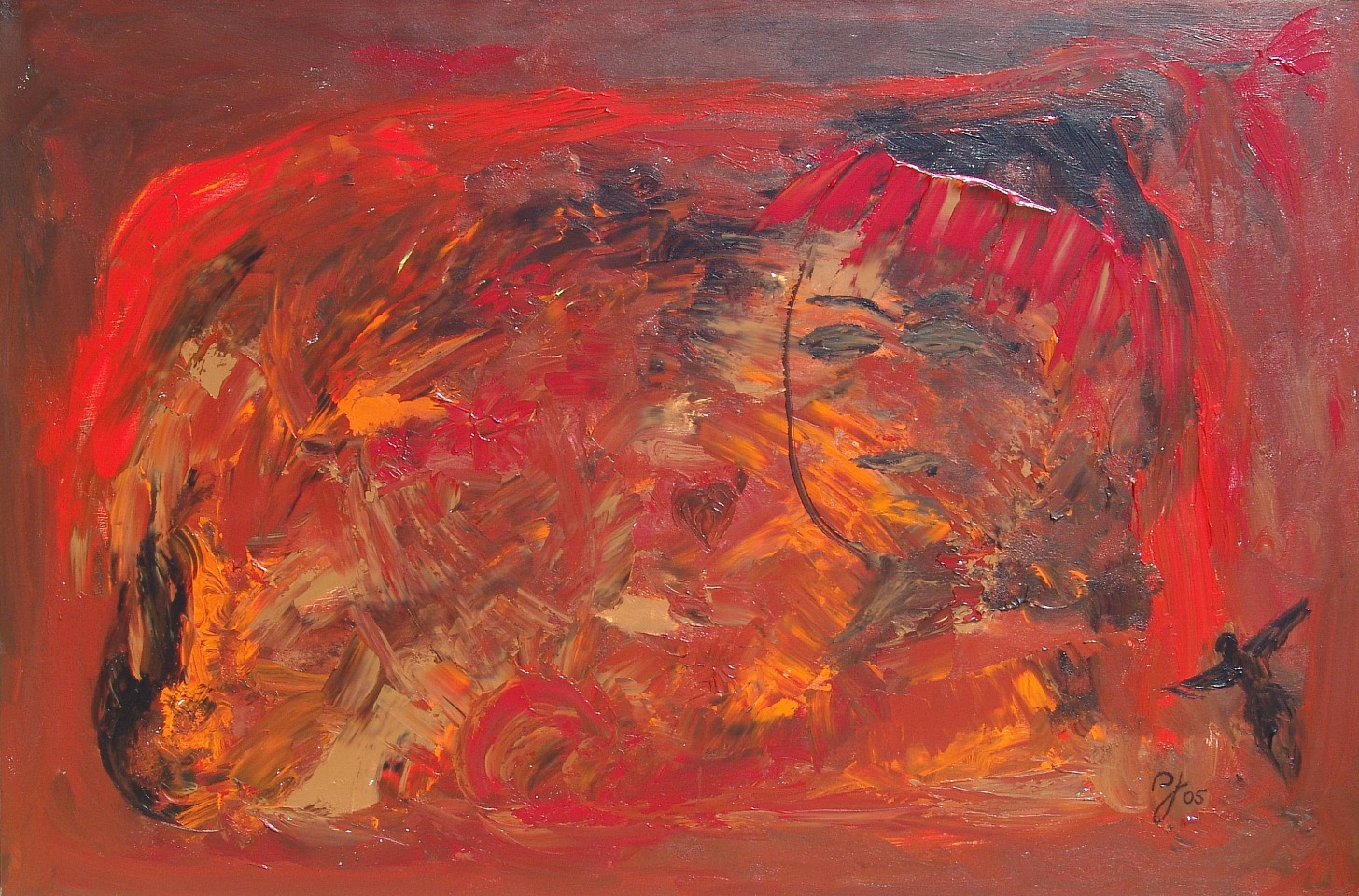 Diego Jacobson, Tribal Initiation, 2005
Acrylic on Canvas, 48 x 72 in. (121.9 x 182.9 cm)
0670