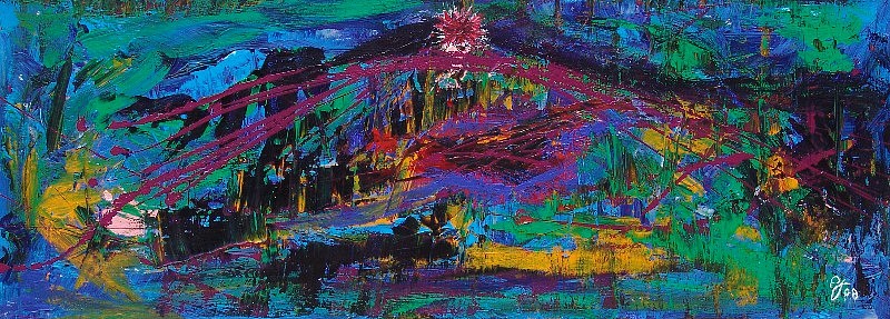 Diego Jacobson, Epiphany, 2008
Acrylic on Canvas, 22 x 60 in. (55.9 x 152.4 cm)
1119